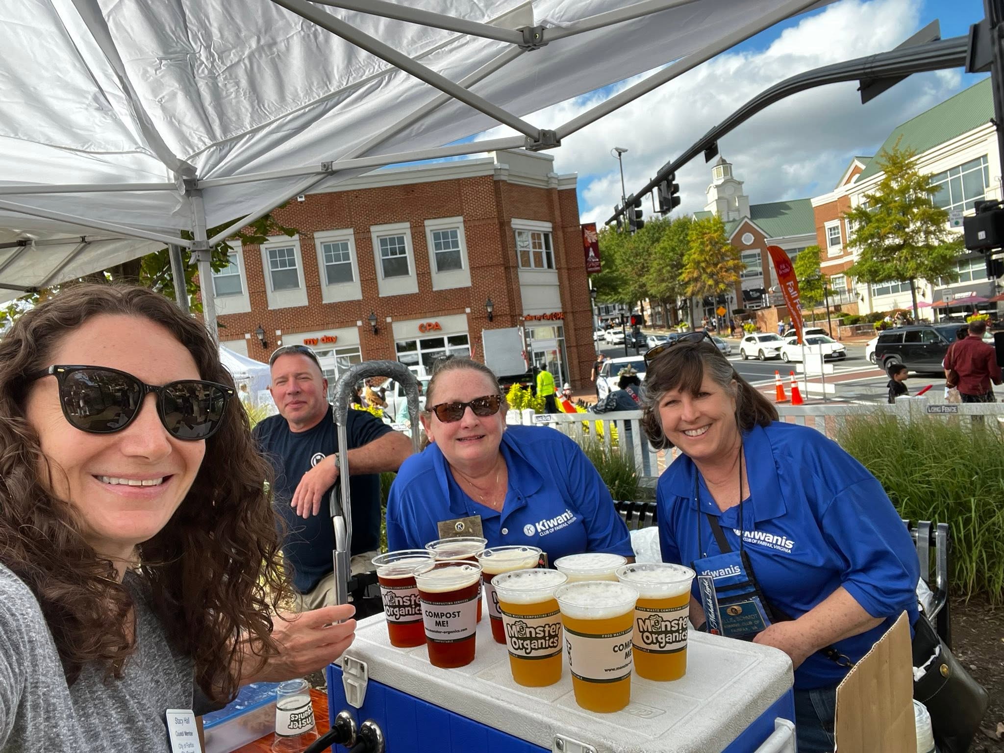 Serving Beer to benefit the Kiwanis Club